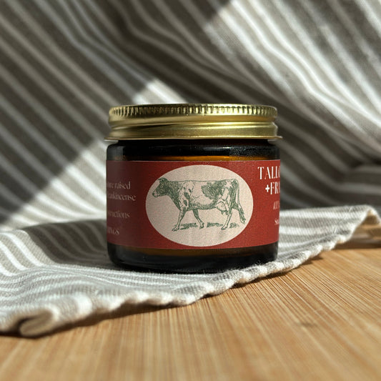 100% Pure & Grassfed, Frankincense Infused, Tallow Face Moisturizer (2oz)
