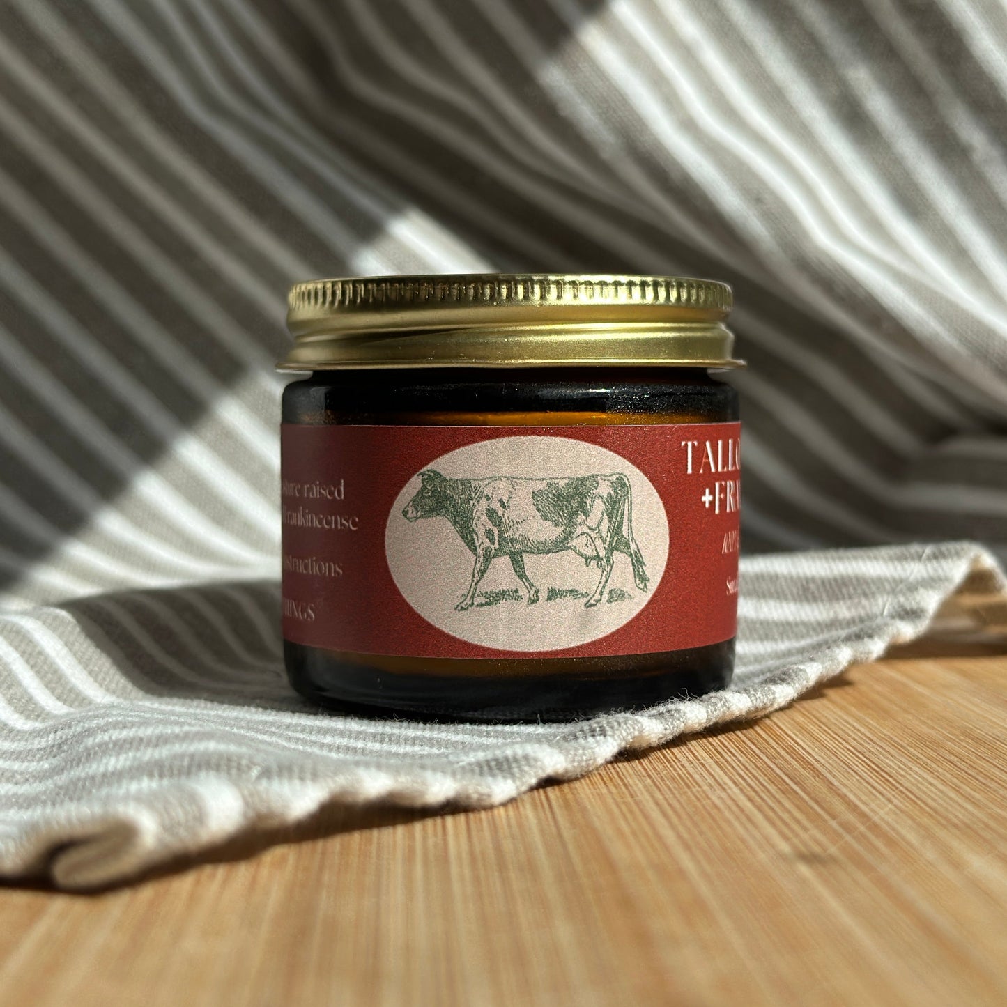 100% Pure & Grassfed, Frankincense Infused, Tallow Face Moisturizer (2oz)